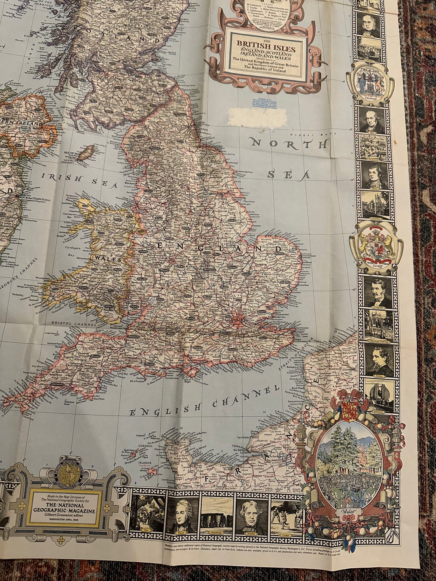 The British Isles Vintage Map