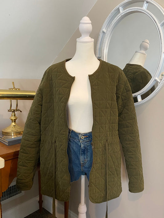 Green Quilted Jacket