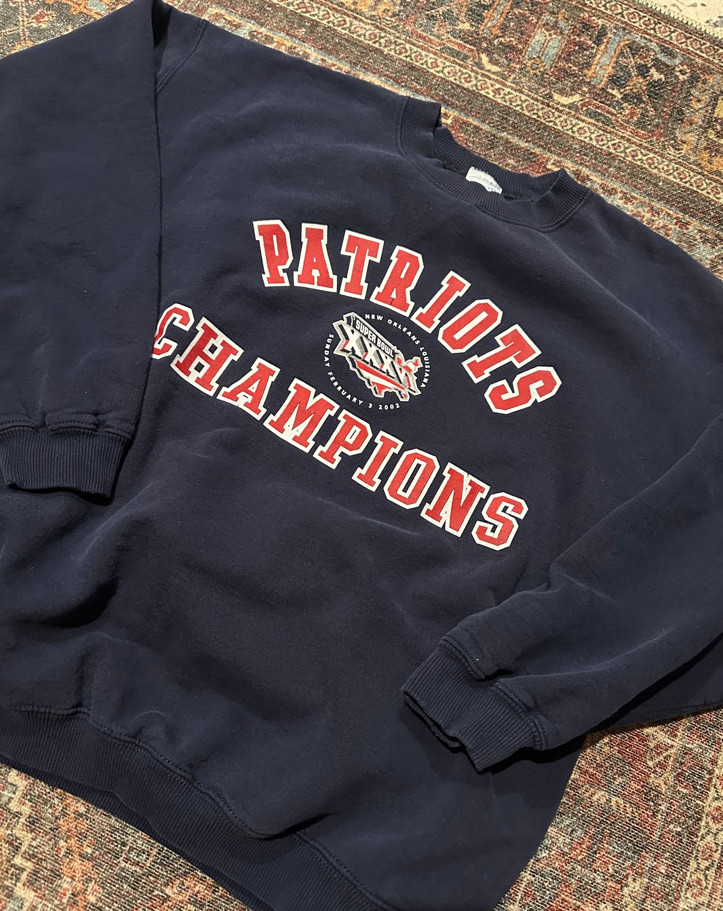 Vintage Patriots Champions Crewneck