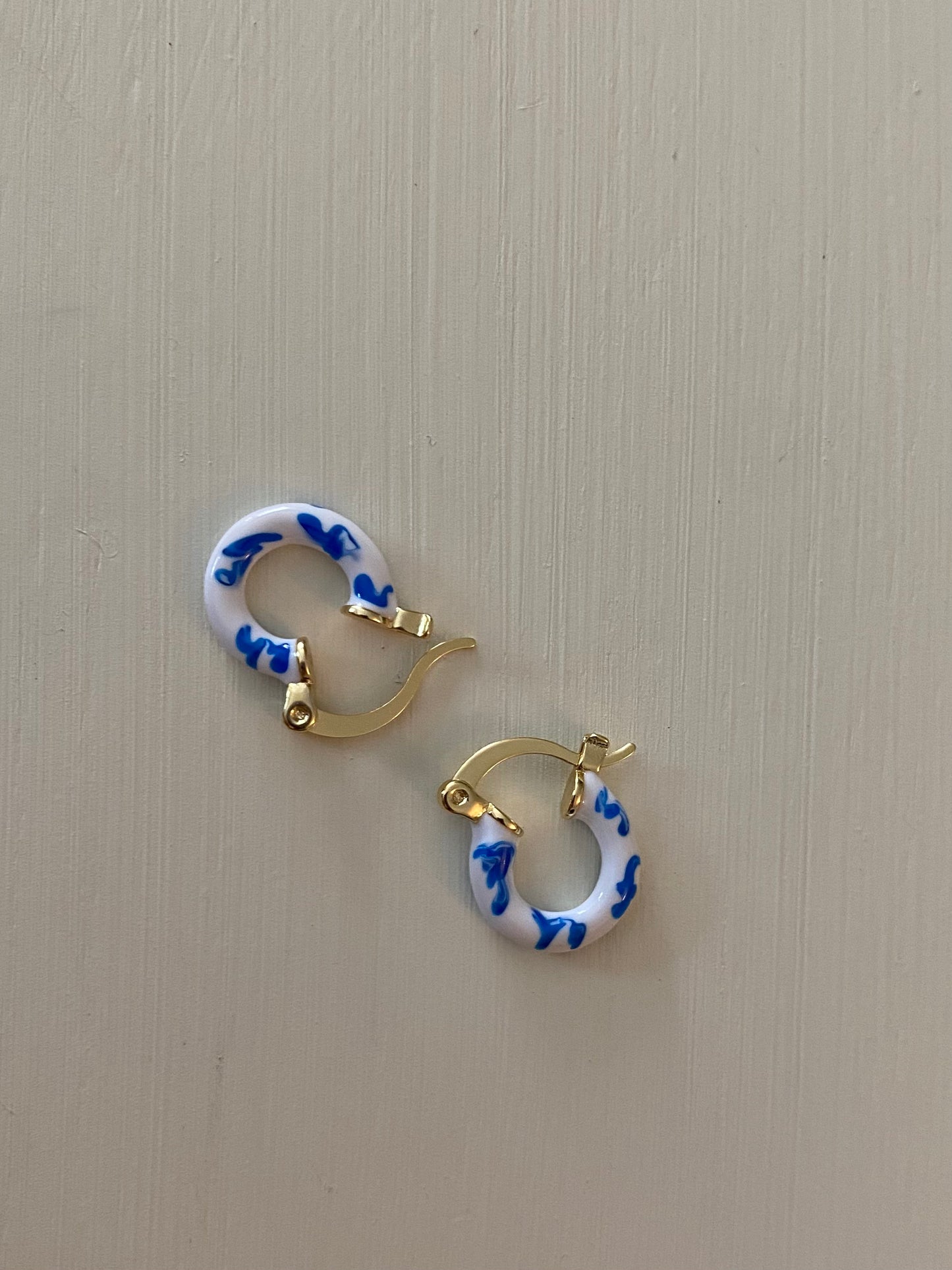 Porcelain Drop Oil Earrings