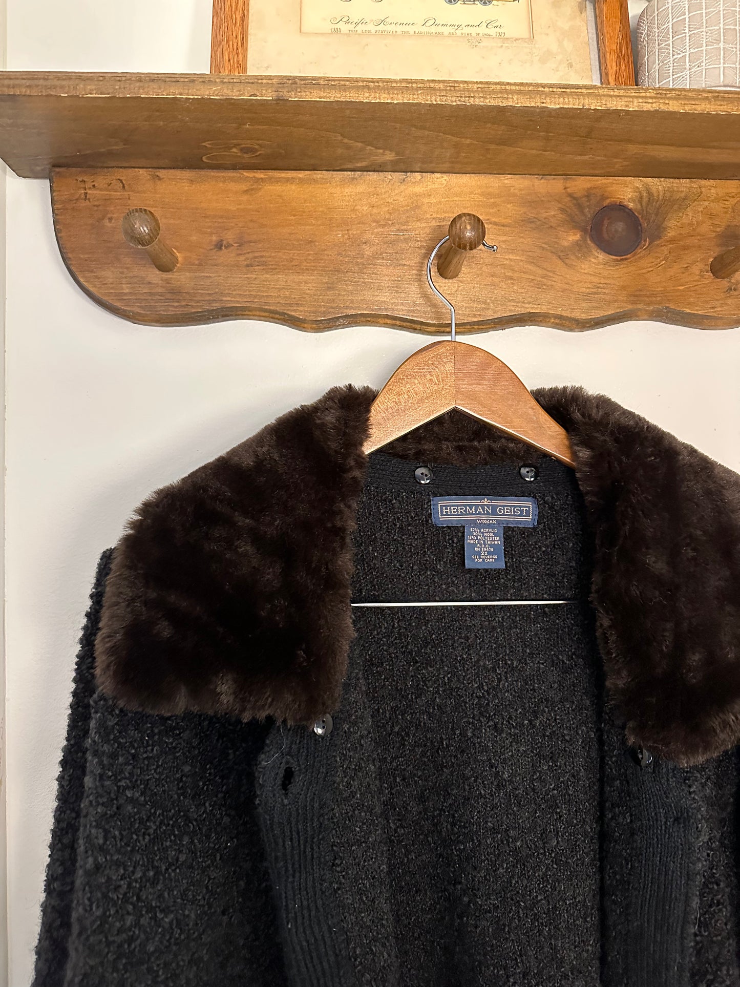 Herman Geist Fur Cardigan