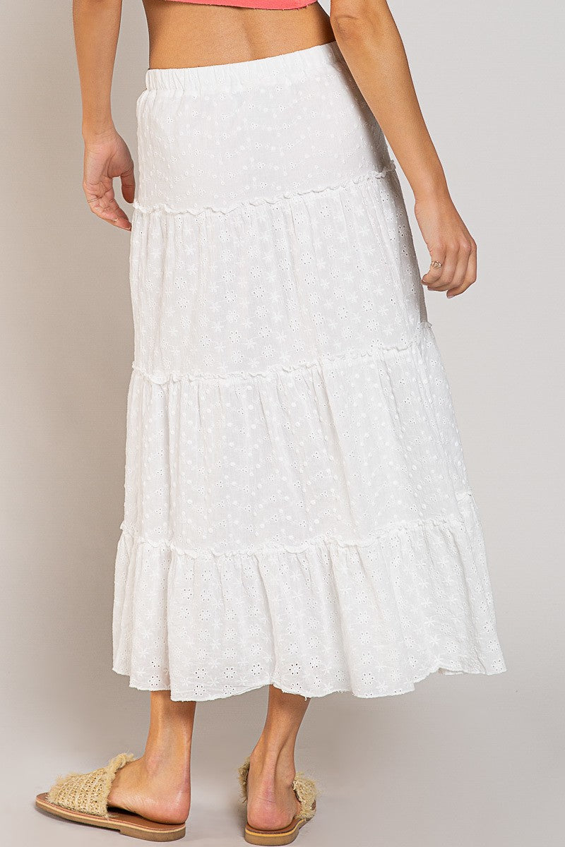 White Lace Skirt