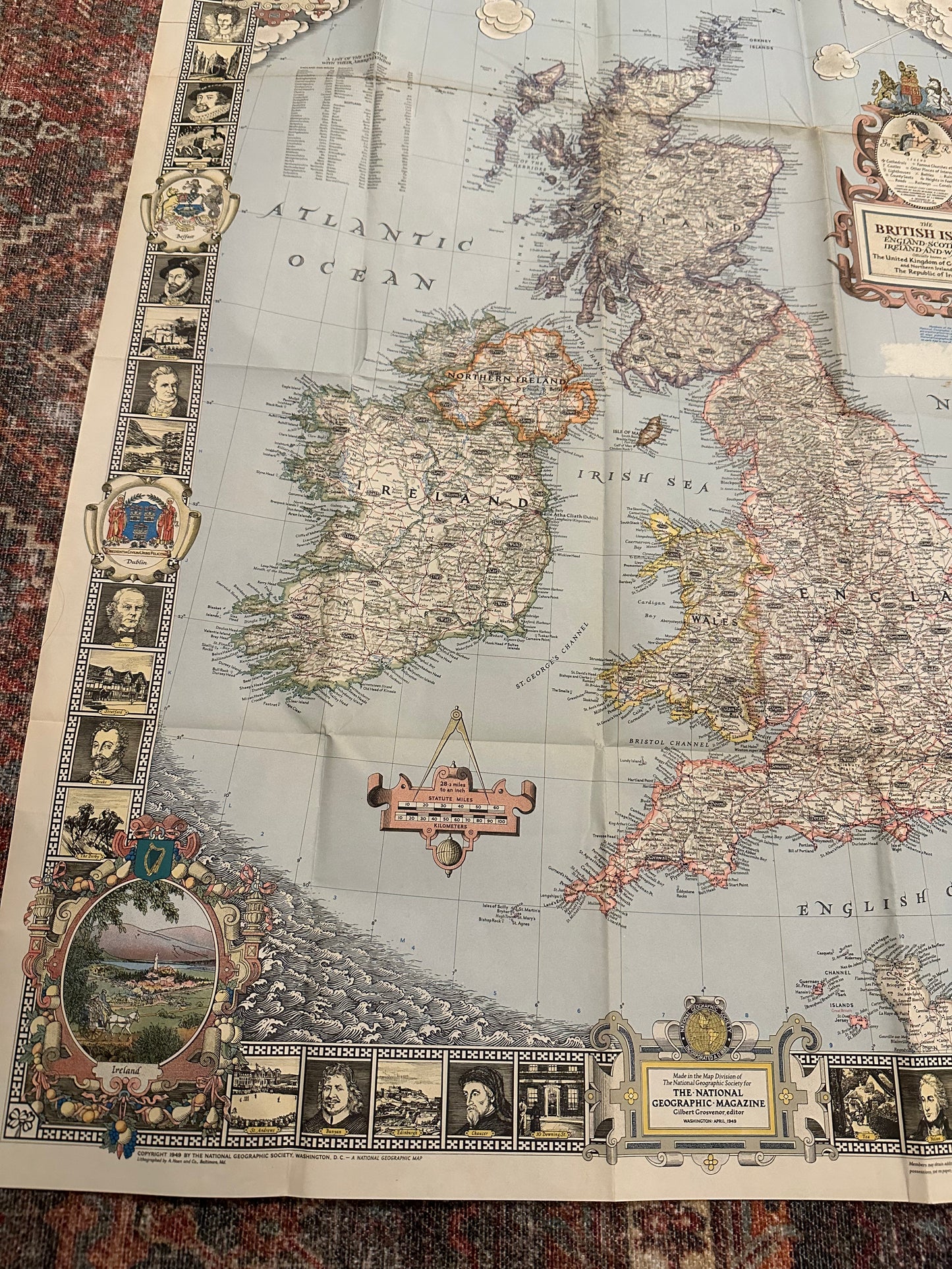 The British Isles Vintage Map