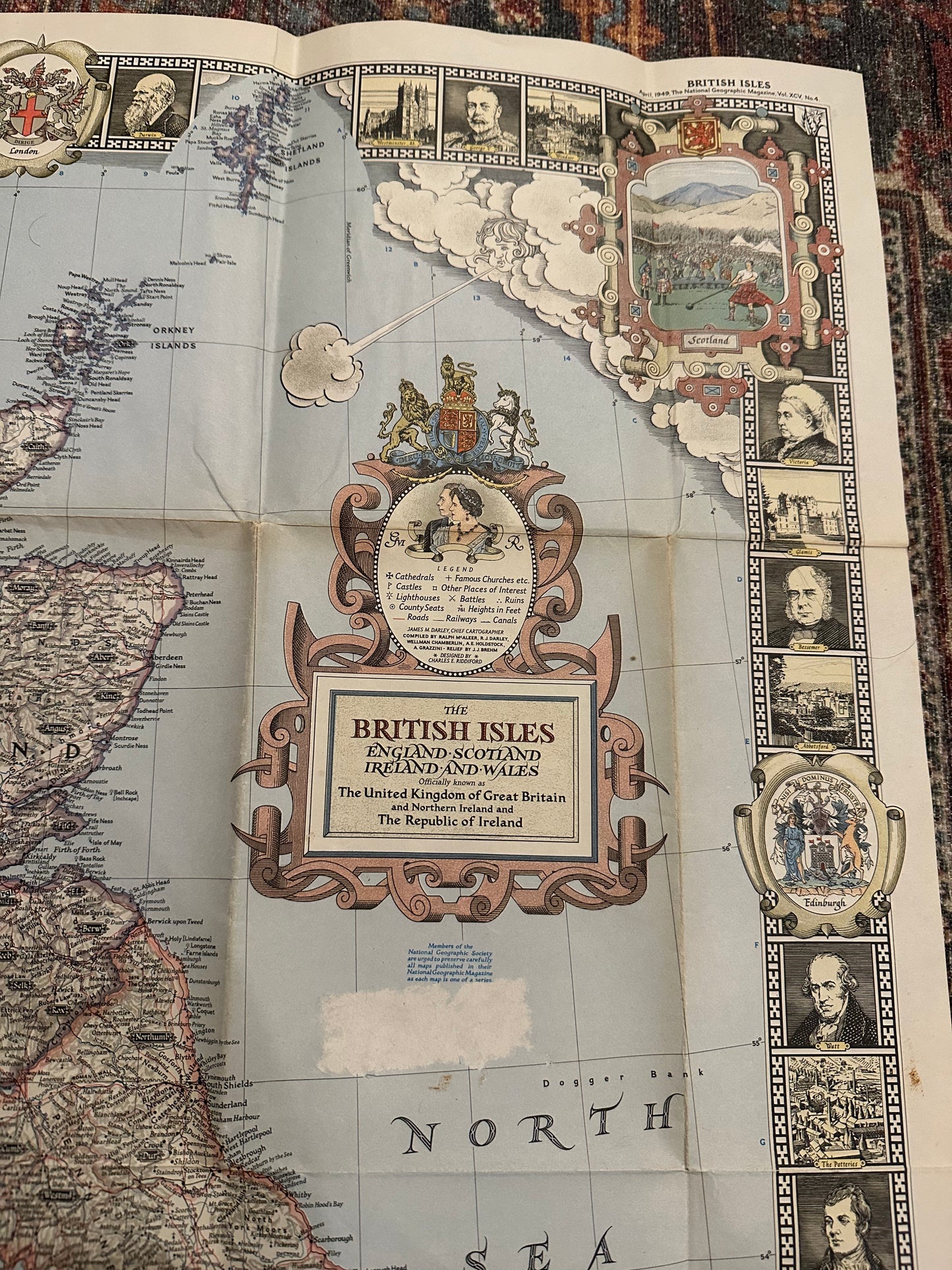 The British Isles Vintage Map