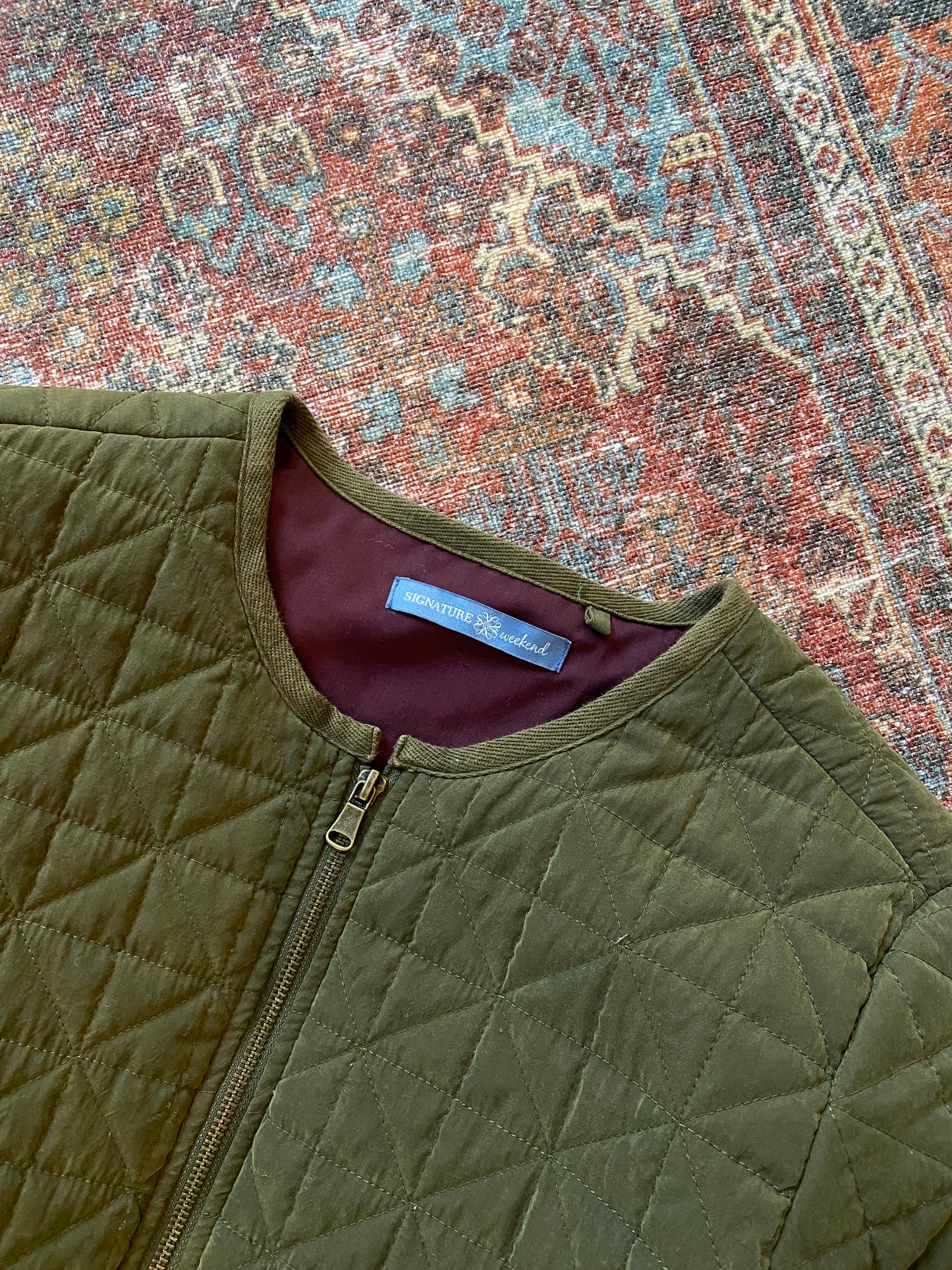 Green Quilted Jacket