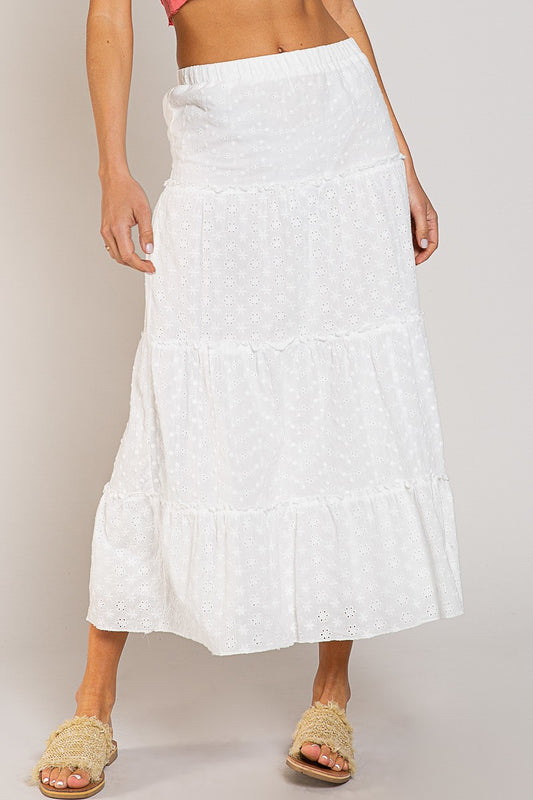 White Lace Skirt