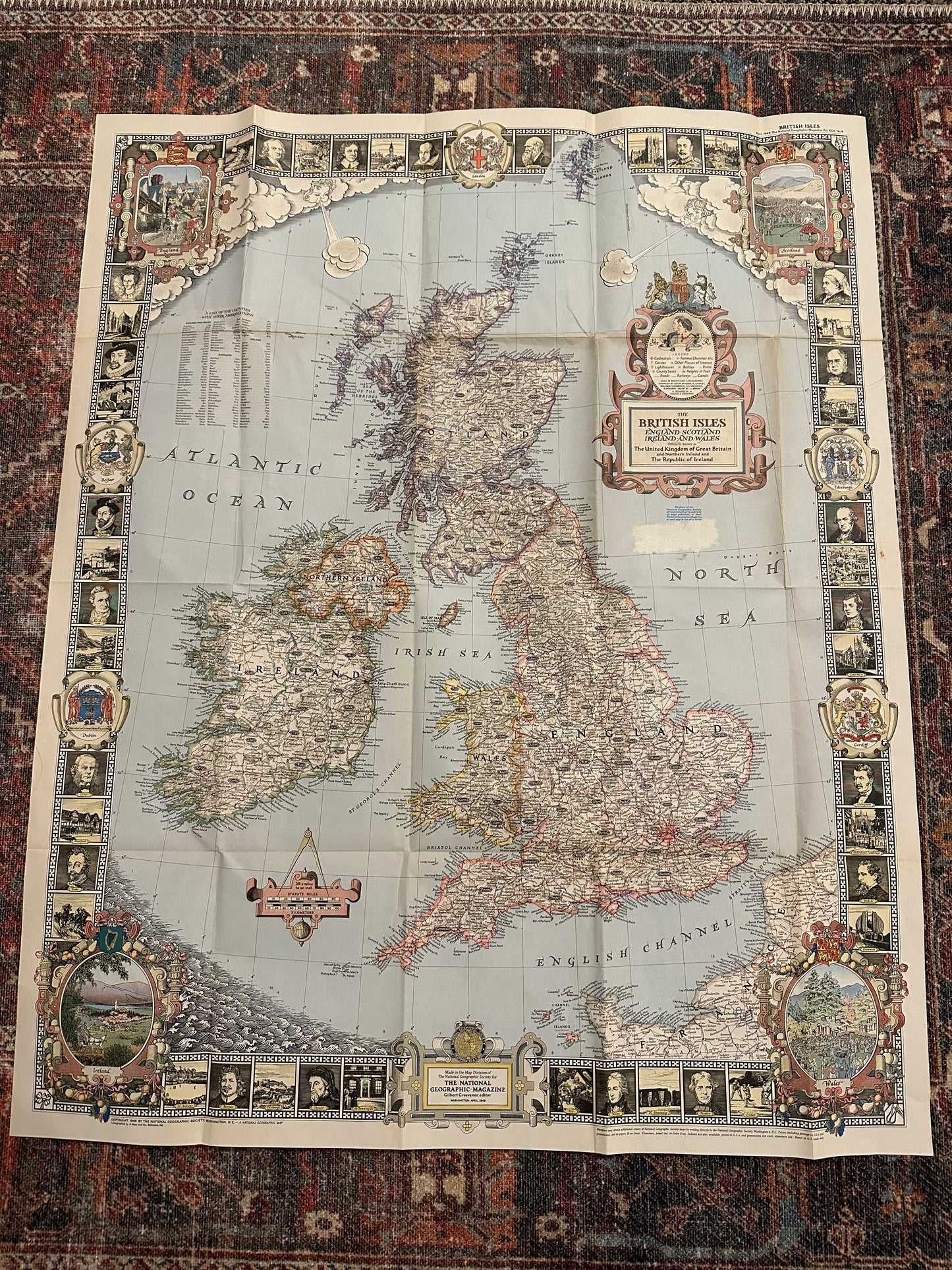 The British Isles Vintage Map