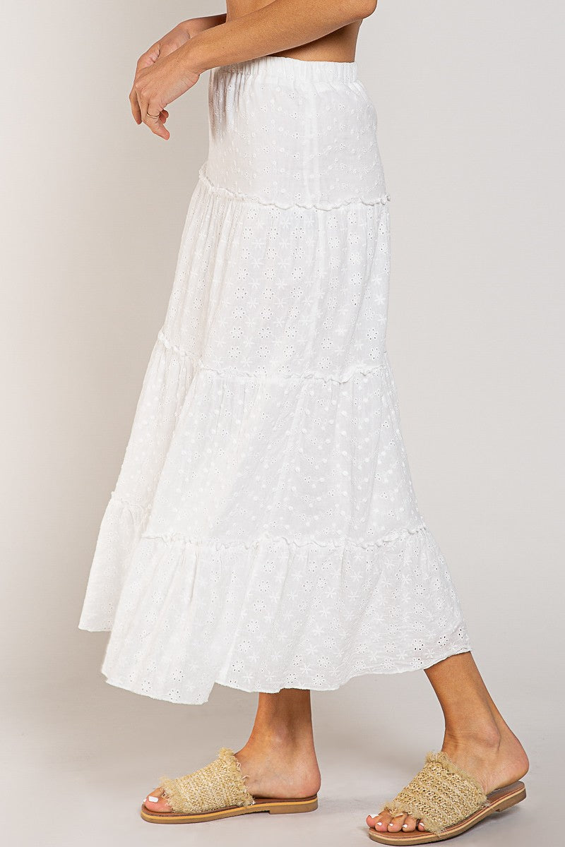 White Lace Skirt